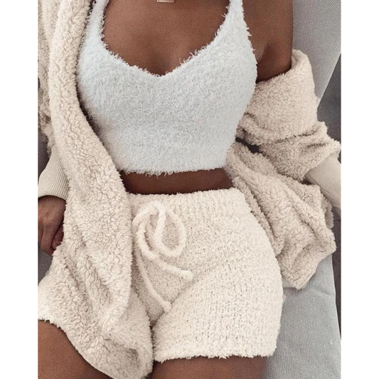 Set Pijama Polar Ultra Suave 3 Piezas