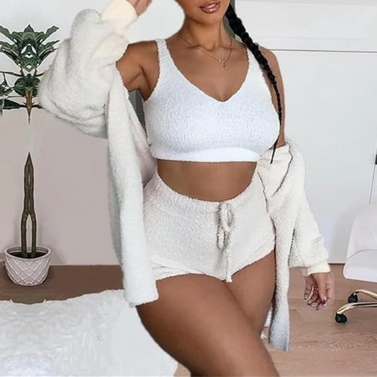 Set Pijama Polar Ultra Suave 3 Piezas